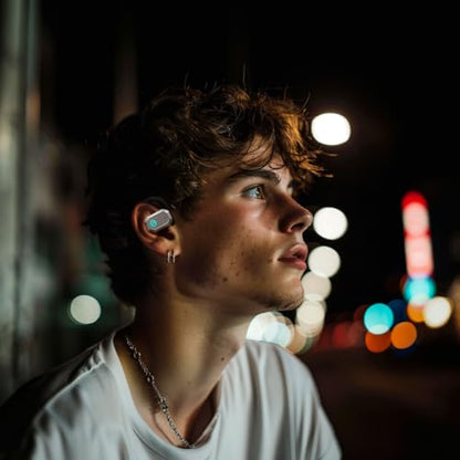 Edifier Hecate by AIR2 Open Ear Stereo Gaming Earbuds with Integrated Noise Cancelling Microphone and RGB Effects - Black