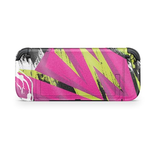 Glossy Glitter Gaming Skin Compatible with Nintendo Switch 2 Console Only - Grunge Magenta - Premium 3M Vinyl Protective Wrap Decal Cover - Easy to Apply | Crafted in The USA by MightySkins - color: Grunge Magenta, size: Switch 2 Console Skin Only, style: