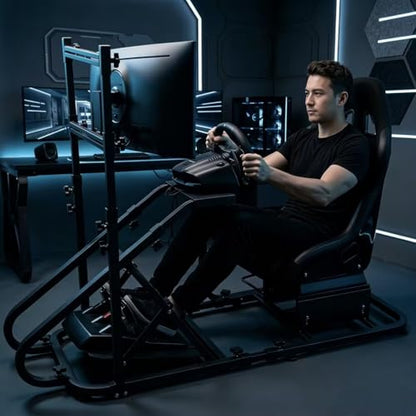 ciwucseat Racing Simulator Cockpit with Monitor Mount, Sim Racing Cockpit, Racing Wheel Stand Compatible with Fanatec, Thrustmaster, Logitech, Moza Racing Games on PS5, PS4, Xbox and PC - color: Cockpit