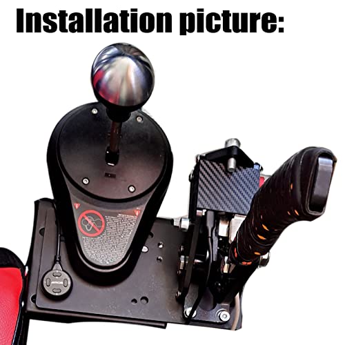 Racing Game USB Handbrake Drift Adapter Board for Logitech G27 G29 Steam Racing Game Simulation Bracket Accessories (Left, Black) - size: Left