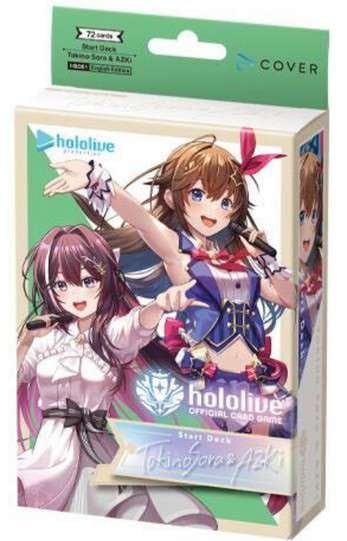 Hololive Official Card Game: Tokino Sora & AZKi Start Deck | 72-Card Anime Trading Card Game Starter Deck, Premium TCG Collectible Set for Fans