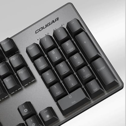 Cougar Ultimus EX RGB Wired Mechanical Gaming Keyboard – Full-Size 104-Keys, Metal Frame, Doubleshot Keycaps, Black