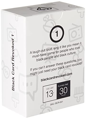 Black Card Revoked Original Flavor - Celebrate The Culture with America’s 1st Black Card Game | The Original Black Trivia | Perfect for Every Cookout, Game Night & Holiday