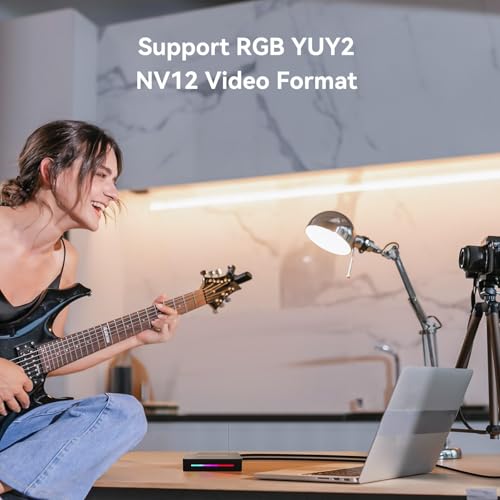Game Capture Card, HDMI to USB 3.0, 4K 60FPS and 1080p 240FPS Video Recording Device, Compatible with Windows, Mac, and Linux, Ideal for Streaming, Gaming, and Video Conferencing