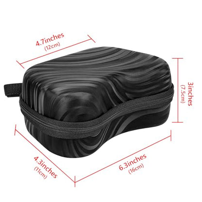 TOCCOOL Hard Travel Controller Case Compatible with Xbox One, Xbox Series X/S, Nintendo Switch Pro Wireless Controller, Portable Bag for Game Accessories (Black) - color: Black