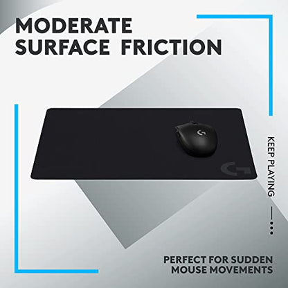 Logitech G240 Cloth Gaming Mouse Pad (340x280x1) - Black | 340x280x1, Optimized for gaming sensors, moderate surface friction - size: M, style: Cloth