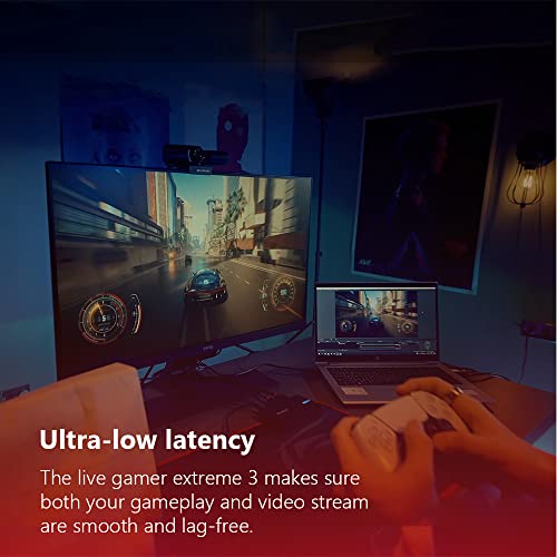 AVerMedia 4K Capture Card for Streaming,1440p120 Video Capture Device for PS5/Pro, Xbox Series X/S, Nintendo Switch, PC, compatible with Twitch, OBS, Windows, Mac - GC551G2 Live Gamer Extreme 3 - size: 4K - GC551G2 (Black)