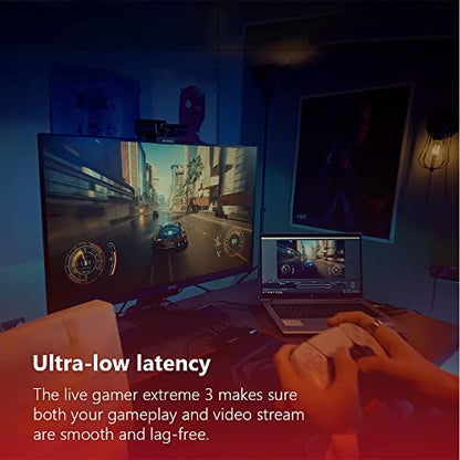 AVerMedia 4K Capture Card for Streaming,1440p120 Video Capture Device for PS5/Pro, Xbox Series X/S, Nintendo Switch, PC, compatible with Twitch, OBS, Windows, Mac - GC551G2 Live Gamer Extreme 3 - size: 4K - GC551G2 (Black)