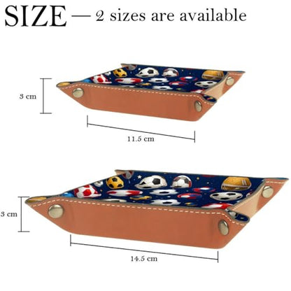 Soccer Ball Dice Tray PU Leather Dice Rolling Tray Folding Dice Holder for Dice Games, Like RPG, DND and Other Table Games - color: Multi 3