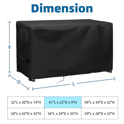 Game Table Cover for Best Choice 40in Portable Table Top Air Hockey Arcade | 41x22x9,Waterproof Dustproof Heavy Duty Oxford Fabric,Portable Air Hockey Table Storage Case for Best Choice Product - size: Game Table-41"x 22"x 9"