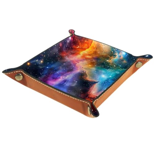 Nebula Space Dice Tray Dice Rolling Tray Folding Dice Holder for Dice Games, Like RPG, DND and Other Table Games - color: Multi 14