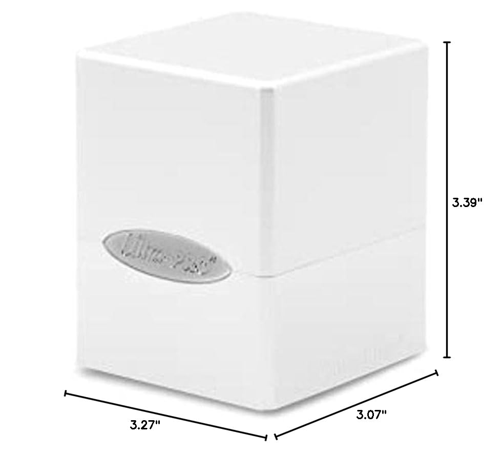 Ultra Pro - Satin Cube Deck Box - Arctic White - color: Arctic White