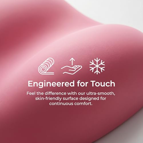 Pink Mouse Wrist Rest, Ergonomic Memory Foam Wrist Support | Non-slip base and soft memory foam provide lasting comfort for work, study, gaming, and everyday computer use.
