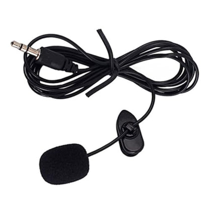 SEWACC Portable Mini Clip Microphone Plug for Smartphone Tablet Voice Capture Compatible with Computer Recording Interview Streaming Black