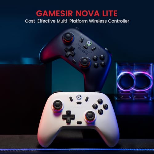 GameSir Nova Lite Wireless Controller for PC, Hall Effect Sticks & Trigger | Bluetooth Controller Gamepad with Hall Effect Trigger,Turbo,Rumble Vibration, Android, Switch & Steam Deck - color: Nova Lite(Purple)