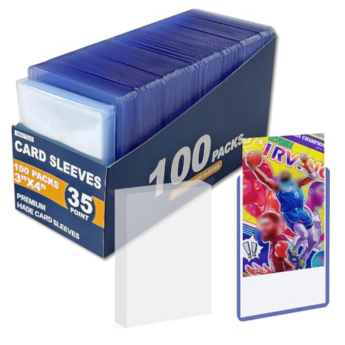 200 Top Loaders for Cards for Baseball, Football, MTG Cards, Ultra-Clear Protectors for Trading Collectibles (100 Hard Sleeves+100 Soft Sleeves) - size: 100 Hard Sleeves+100 Soft Sleeves