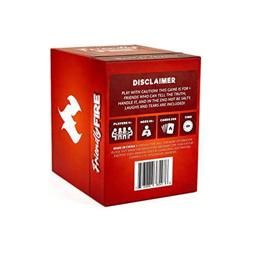 Friendly Fire Roasting Card Game for Adults - Ideal for Memorable Family Nights, Adult Game Night, and Hilarious Parties - Funny Gifts for Adults
