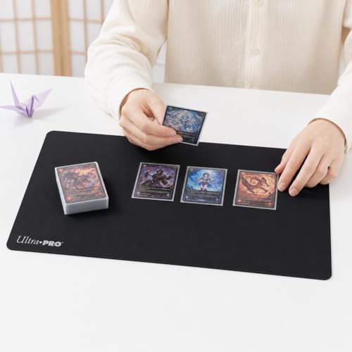 Ultra PRO Playmat for Card Games and Workstations, Solid Black, 84082