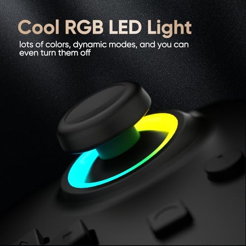 BETMI Wired Pro Controller for Switch 2, C Button | 9-Axis, Hall Effect Joysticks Gamepad, Macro/Programmable, Back Button, Dual Vibration, 3.5mm Audio Jack - color: Black
