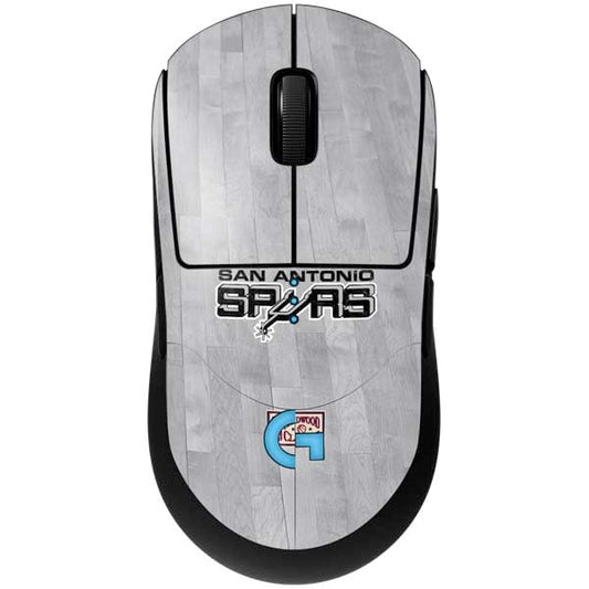 Skinit Decal Other Skin Compatible with G Pro Wireless Gaming Mouse - Officially Licensed NBA San Antonio Spurs Hardwood Classics Design - color: Grey - HWCTSS02