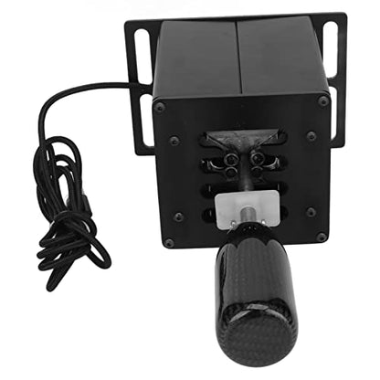 Zunate USB Simulator Shifter for Racing Games, H Shifter with Carbon Fiber Grip, Compatible with and GT Steering Wheel, PC Plug and Play Gear