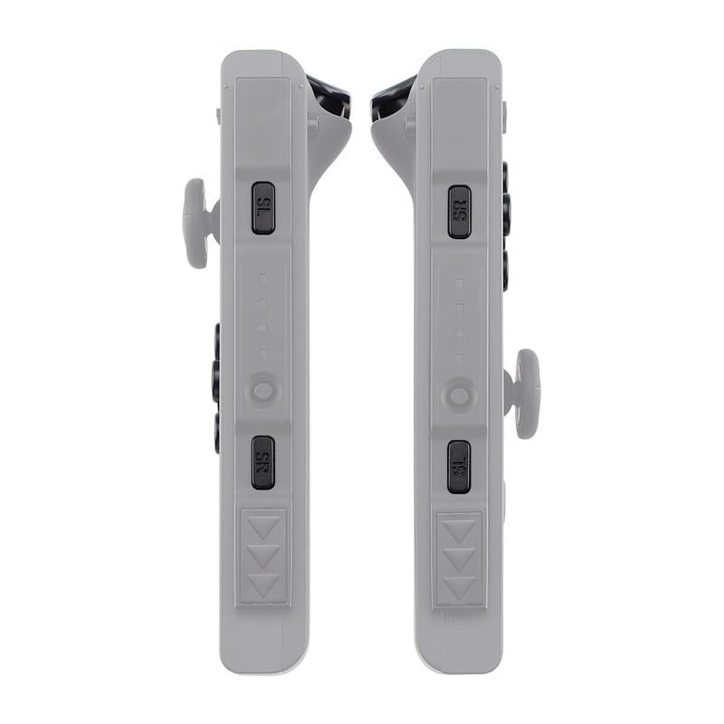 eXtremeRate DIY Full Set Buttons for Nintendo Switch & Switch OLED, Custom Replacement Buttons for JoyCon, ABXY Direction Keys SR SL L R ZR ZL + - Home Capture Trigger Buttons Springs - Black - color: Black