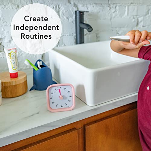 TIME TIMER MOD – 60-Minute Visual Timer, Homeschool Supplies Study Tool, Timer for Office and Meetings with Silent Operation (Peony Pink) - color: Peony Pink, style: Timer