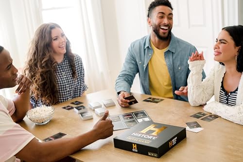 HISTORY Channel Trivia Game Deluxe – 2400 General Knowledge Questions Including 80s & 90s Trivia | HISTORY Trivia Card & Party Game for Adults, Families & Board Game Night – Great Gift for Dad & Gen X