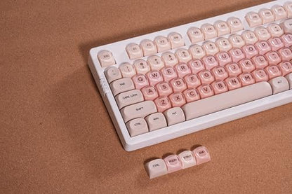 ZORNHER ZH980 Foundation Mechanical Keyboard,95% Pink Creamy Keyboard with Number Pad, Full Size Girly Gaming Keyboard Cute,Jelly MOA Round Profile Keycaps,Creamy Sounding Linear Switches - color: Foundation, size: Creamy Switch