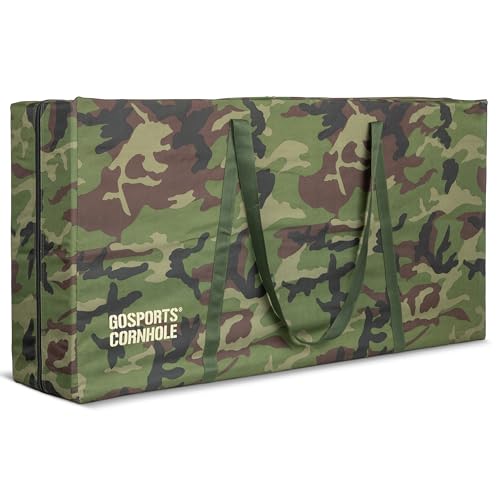 GoSports Premium Cornhole Carrying Case (Regulation Size or Tailgate Size) - style: Regulation Camo 4 X 2 Ft