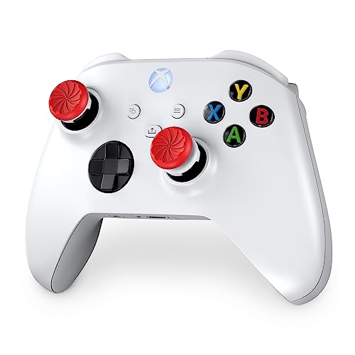 KontrolFreek FPS Freek Inferno for Xbox One and Xbox Series X Controller | Performance Thumbsticks | 1 High-Rise, 1 Mid-Rise | Red/White - style: 2025 Edition