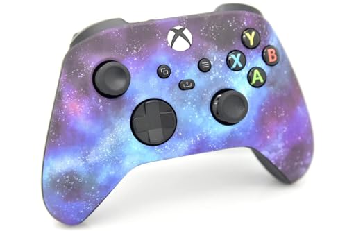 Wireless Custom Controller Compatible with PC, Windows 10+, Series X/S & One (Series X/S Blue Galaxy) - color: Series X/S Blue Galaxy