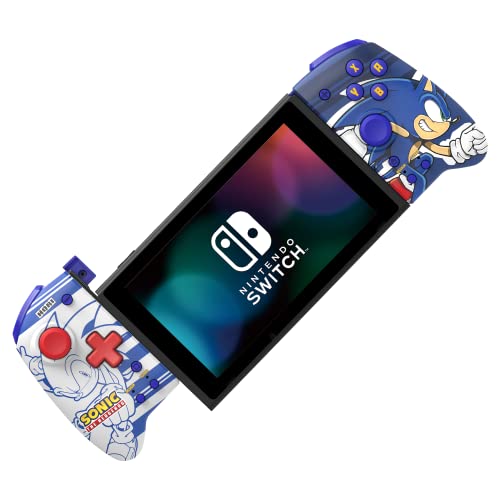 HORI Split Pad Pro (Sonic) Ergonomic Controller for Handheld Mode - Officially Licensed By Nintendo & Sega - Nintendo Switch