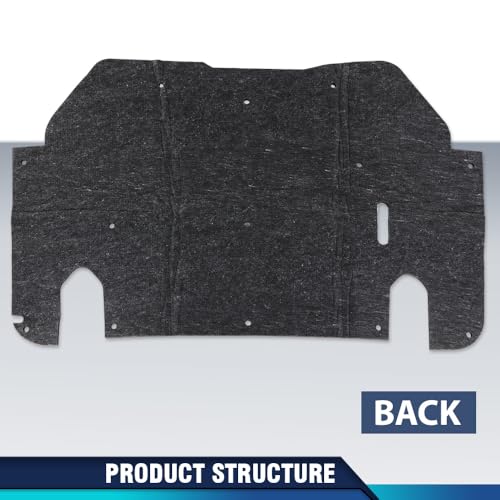 PIT66 Hood Insulation Pad 1/2" with Clips Compatible with Ford Ranger 1993-1997 - style: 1993-1997 Ford Ranger