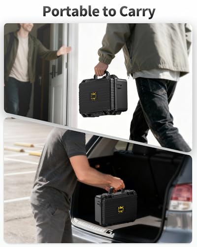 DEVASO Carrying Case for Nintendo Switch 2 (2025), Hard Shell Waterproof Travel Case with Soft Lining, Fits Switch 2 Console, 2 Pro Controllers, Dock & Accessories, Home Storage & Outdoor Travel