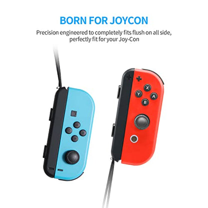 MOSAHOLL Wrist Strap for Switch Controller – 2 Pack Lanyard Replacement Parts Accessories for Joycon Controller - color: Black