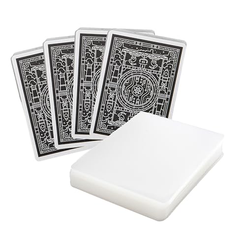 Stellar Factory Card Sleeves 112-Count, Crystal Clear, 2.5" x 3.5" | Full transparency, zero haze or distortion | archival-grade polypropylene | fits MTG, Everdell, Root, Gloomhaven & more - style: 100% Clear