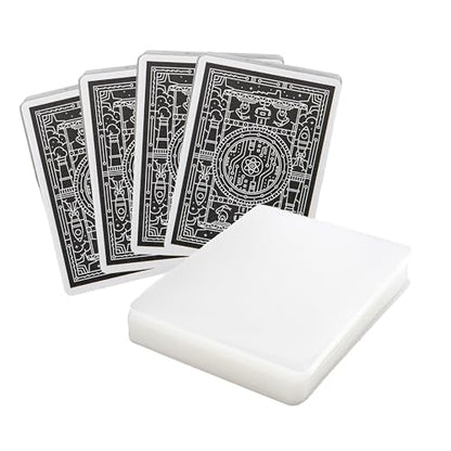 Stellar Factory Card Sleeves 112-Count, Crystal Clear, 2.5" x 3.5" | Full transparency, zero haze or distortion | archival-grade polypropylene | fits MTG, Everdell, Root, Gloomhaven & more - style: 100% Clear
