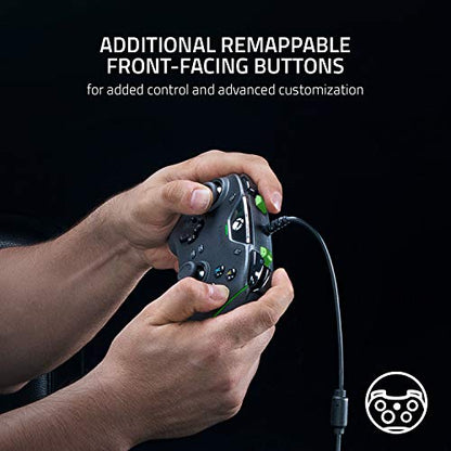 Razer Wolverine V2 Wired Gaming Controller for Xbox Series X|S, Xbox One, PC: Remappable Front-Facing Buttons - Mecha-Tactile Action Buttons and D-Pad - Trigger Stop-Switches - Black - color: Black, size: Controller Only, style: Wolverine V2