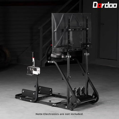 Dardoo G923 Racing Simulator Cockpit with Monitor Mount Fit for Logitech G29 G920, for Thrustmaster T80 T150, for PS4,for PC, Adjustable Driving Wheel Stand,Without Wheel, Pedal, Handbrake and Seat