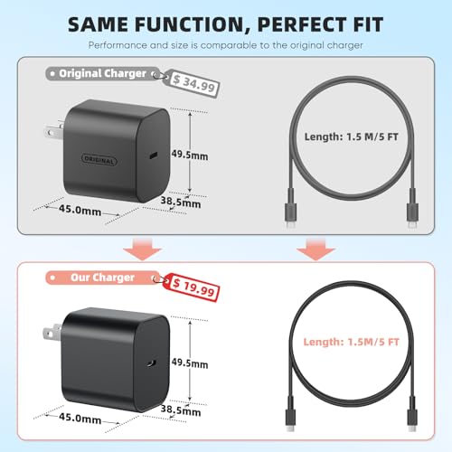 Switch 2 Charger - 60W AC Adapter for Nintendo Switch/OLED/Lite & Steam Deck/OLED, 5FT Charging Cable, Support 4K TV Dock Mode, Power Supply 20V/3A Fast Cord - Original Quality, Xbox 360 Console - size: 5FT