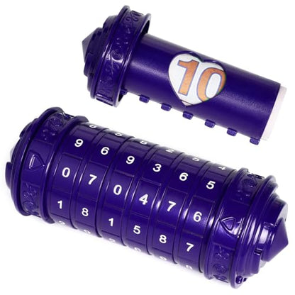 Cryptex Da Vinci Code Numeric, Money Puzzle Box for Cash Gift with Secret Hidden Compartments Birthday Xmas for Men & Women Escape Room Brain Teaser Puzzle Toy Presents (Purple) - color: Purple
