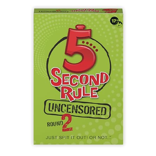 5 Second Rule Uncensored Card Games for Adults - Adult Card Games for Game Night, Travel, Funny Adult Card Game & Icebreaker, Game Nights, Think Fast and Shout Out Answers, Ages 17+ - style: Uncensored