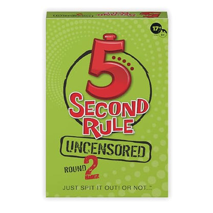 5 Second Rule Uncensored Card Games for Adults - Adult Card Games for Game Night, Travel, Funny Adult Card Game & Icebreaker, Game Nights, Think Fast and Shout Out Answers, Ages 17+ - style: Uncensored