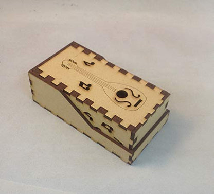 Bard Mini Dice Tower v1 Medium Blue Acrylic Window Laser Cut MDF Unique Gift