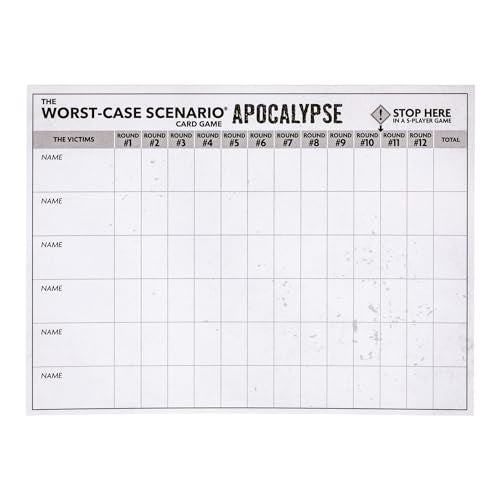 Moose Games The Worst-Case Scenario Card Game Apocalypse | Match How Players Rank Five Apocalyptic Scenarios from Bad to Worst | Score Points and Win! for Ages 14 to Adult for 3 to 6 Players - style: Apocalypse