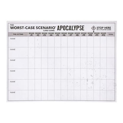 Moose Games The Worst-Case Scenario Card Game Apocalypse | Match How Players Rank Five Apocalyptic Scenarios from Bad to Worst | Score Points and Win! for Ages 14 to Adult for 3 to 6 Players - style: Apocalypse