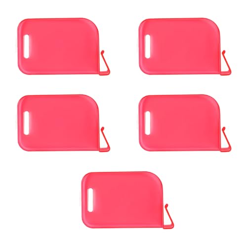 5pieces Trading Card Box Baffle Clip Card Storage Partition Board Card Box Divider Clapboard - color: Red