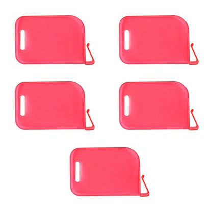 5pieces Trading Card Box Baffle Clip Card Storage Partition Board Card Box Divider Clapboard - color: Red