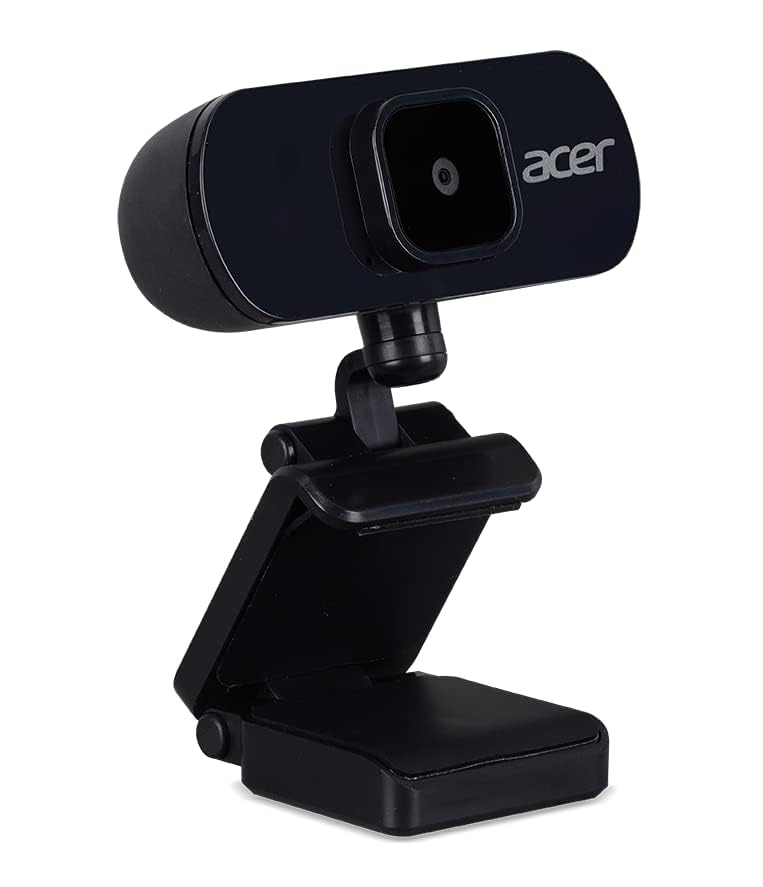 acer Full HD USB Streaming 2MP Webcam | 1080P HD | 360° Rotation | Digital Microphone | Plug & Play for Desktop or Laptop PC | Stream for Zoom, Skype, Facetime, YouTube | Conference Calls & MS Teams